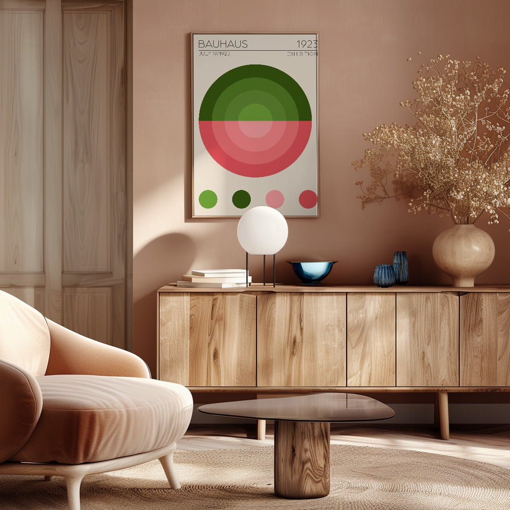 Bauhaus Yesil Daire Poster